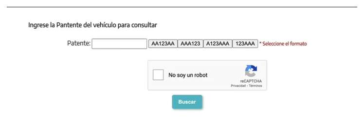 Paso 2 para consultar o cambiar el turno de la VTV en Morón